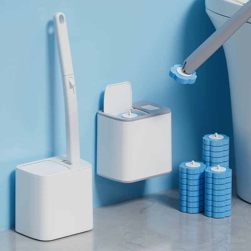 Toilet Brush Disposable Replacement Head Cleaning Kit Toilet Bowl Brush